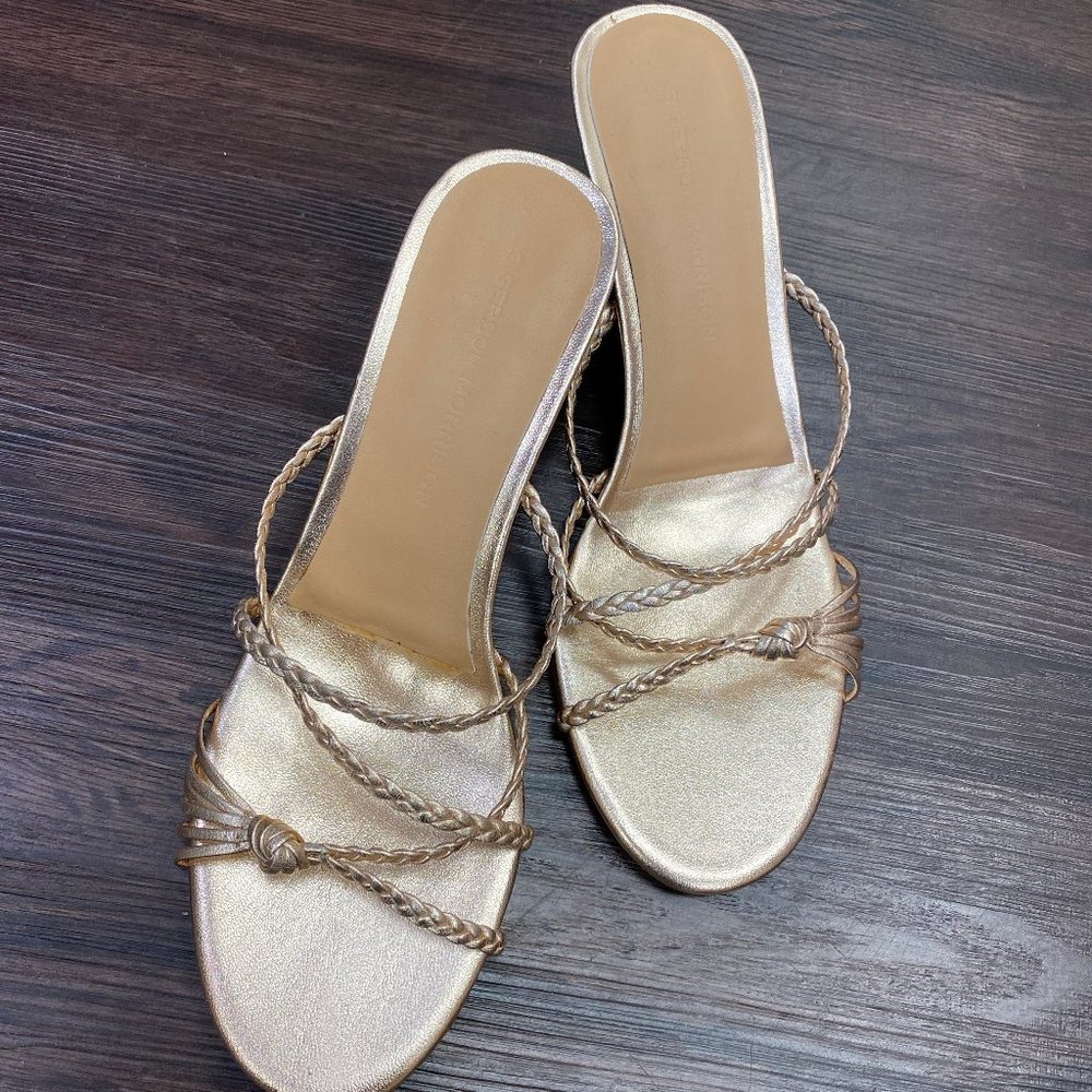 Sigerson Morrison Rosegold Metallic Sandal